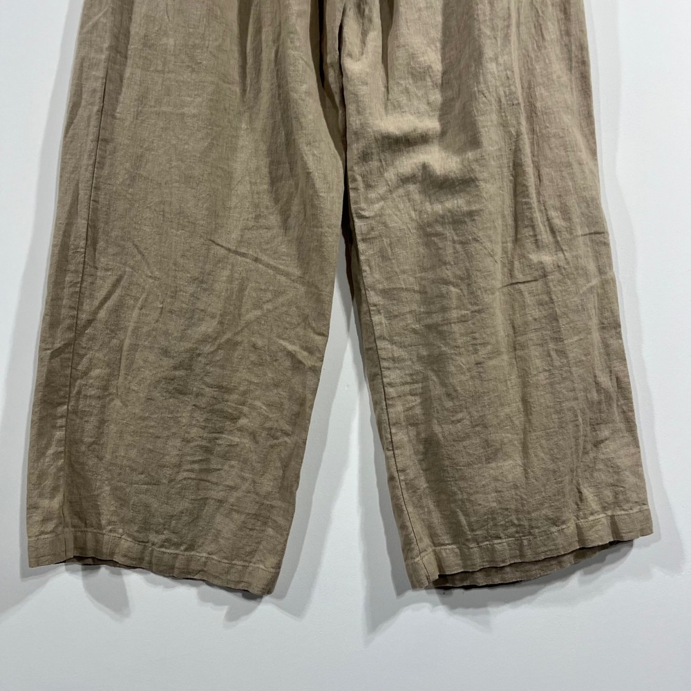 Abercrombie Fitch Linen Blend Wide Leg Coastal Pants Womens XS Old Money Resort - Picture 10 of 14